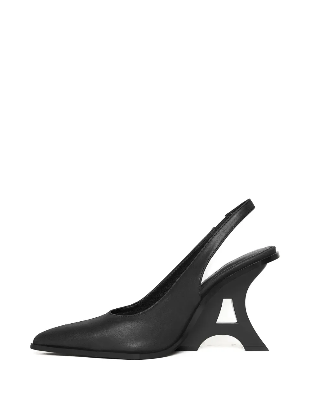 Manière De Voir Pumps L'Eiffel marroni con cinturino posteriore - Nero