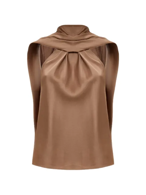 SIMKHAI  Scarlett satin cape top
