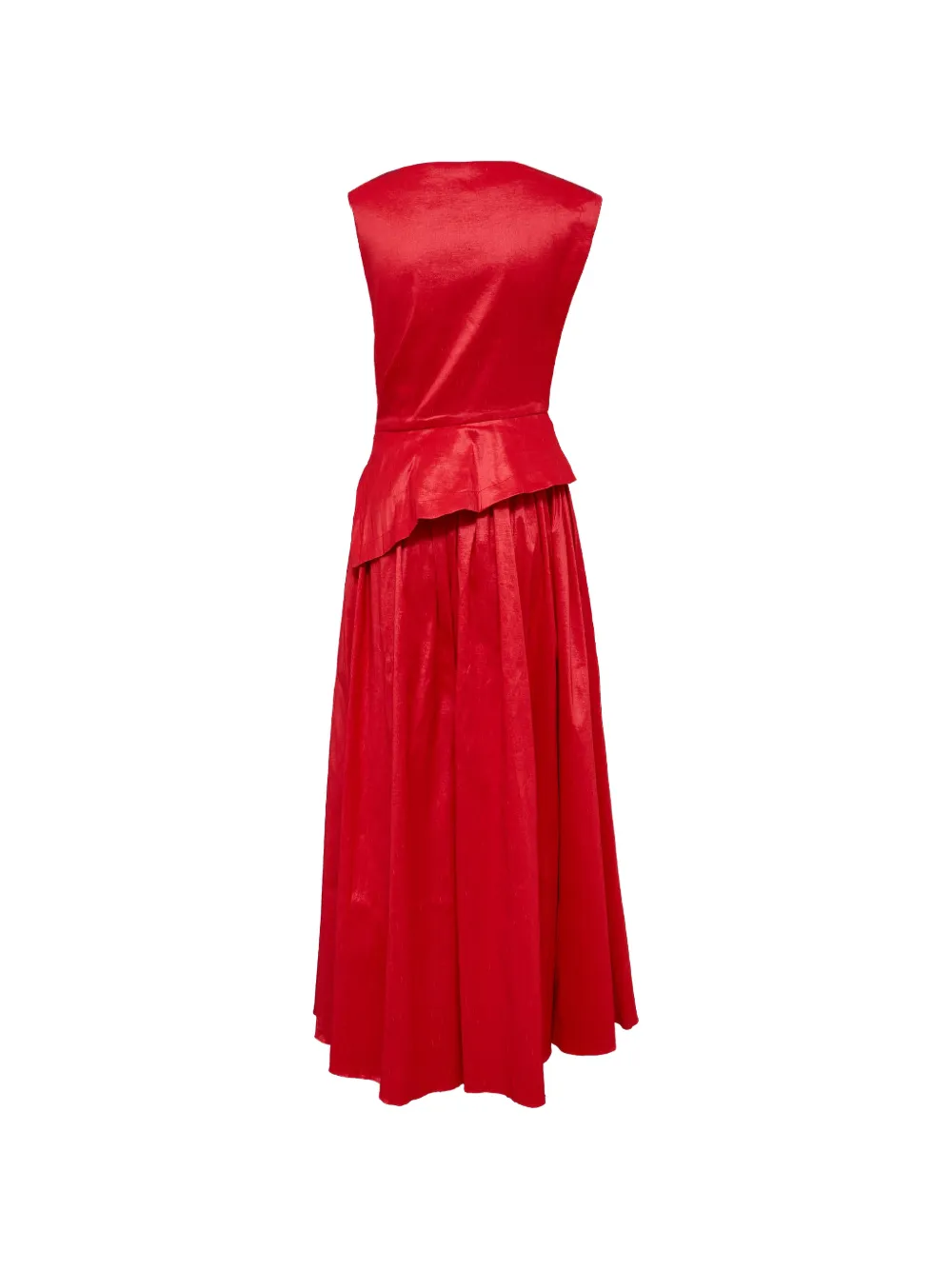 Acler Robakker gedrapeerde jurk met plooien Rood