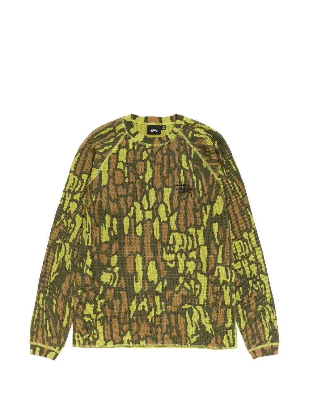 Stüssy t-shirt thermique Tree Bark à imprimé camouflage - Vert Stüssy t-shirt thermique Tree Bark à imprimé camouflage - Vert