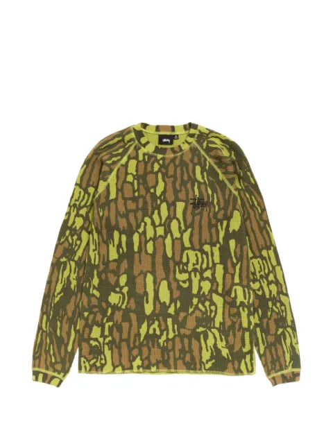 Stüssy t-shirt thermique Tree Bark à imprimé camouflage