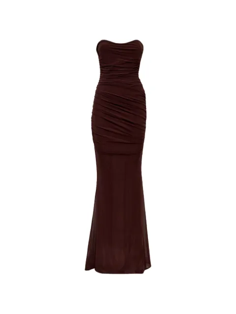 Retrofete Isadore ruched mesh dress