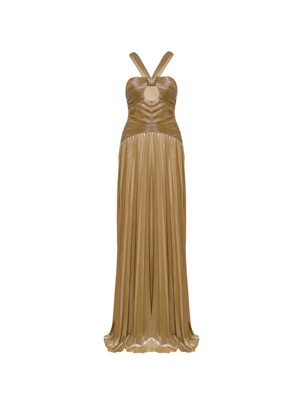Retrofete robe longue plissée Solace à effet métallisé - Or Retrofete robe longue plissée Solace à effet métallisé - Or