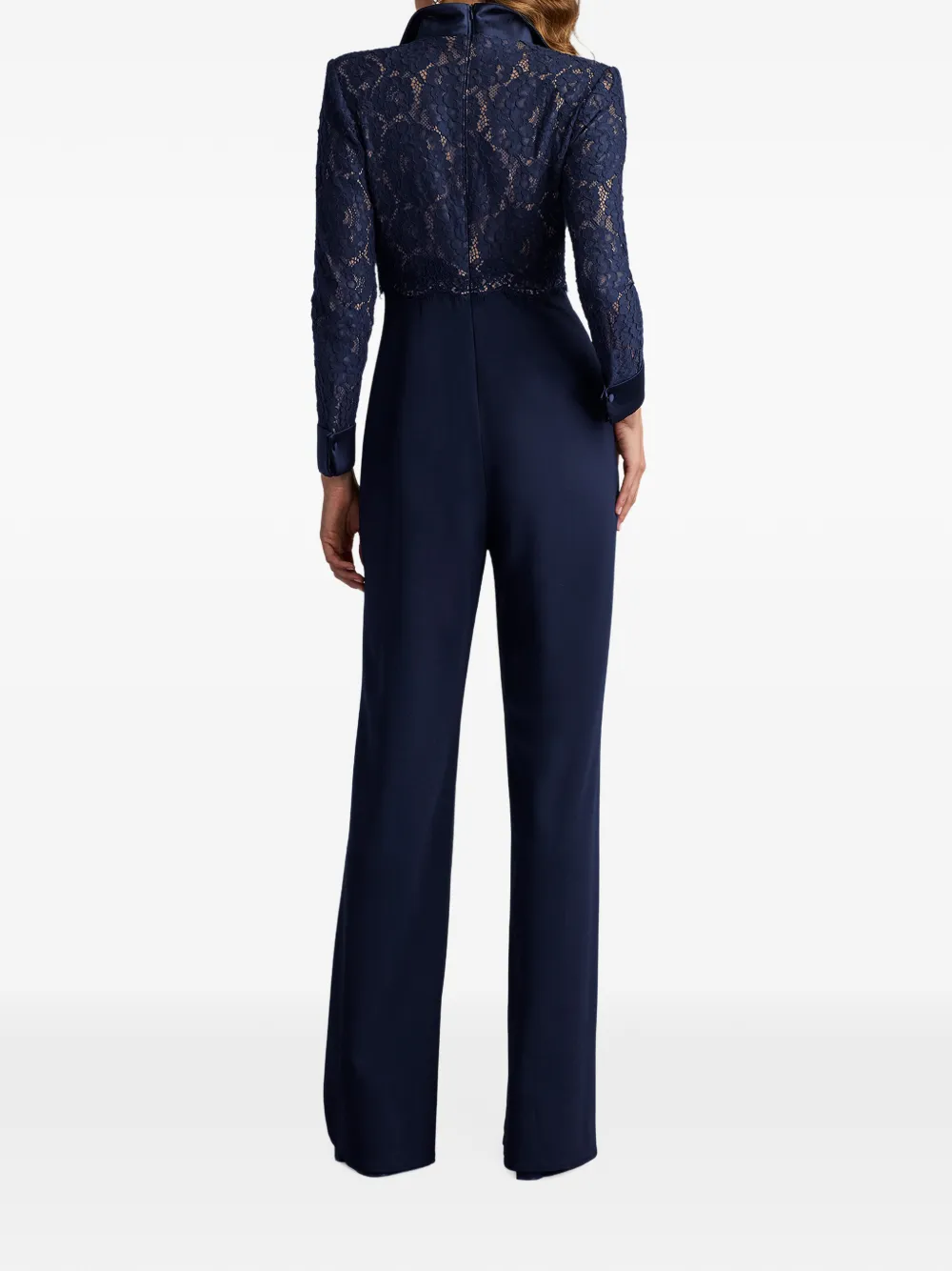 Tadashi Shoji Deacon lace-panelled jumpsuit Blauw