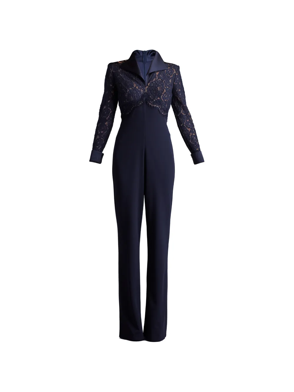 Tadashi Shoji Deacon lace-panelled jumpsuit - Blau