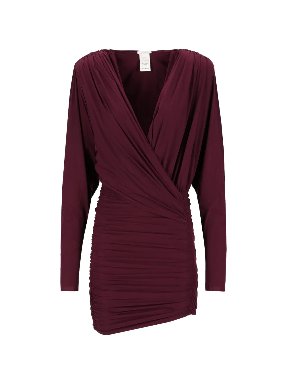 Amazuìn Sandy draped mini dress Rood