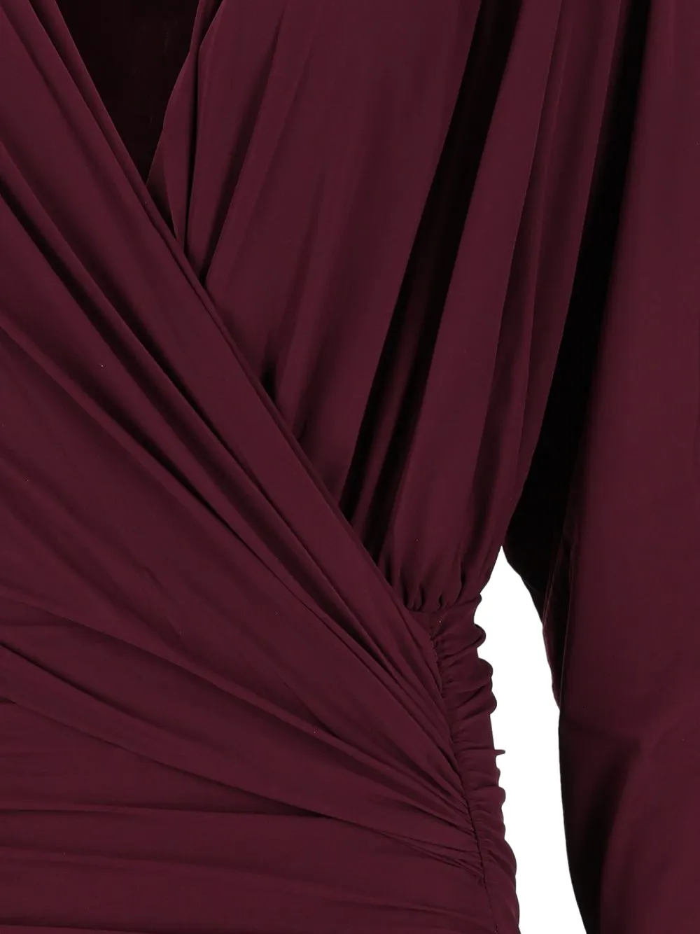 Amazuìn Sandy draped mini dress Rood