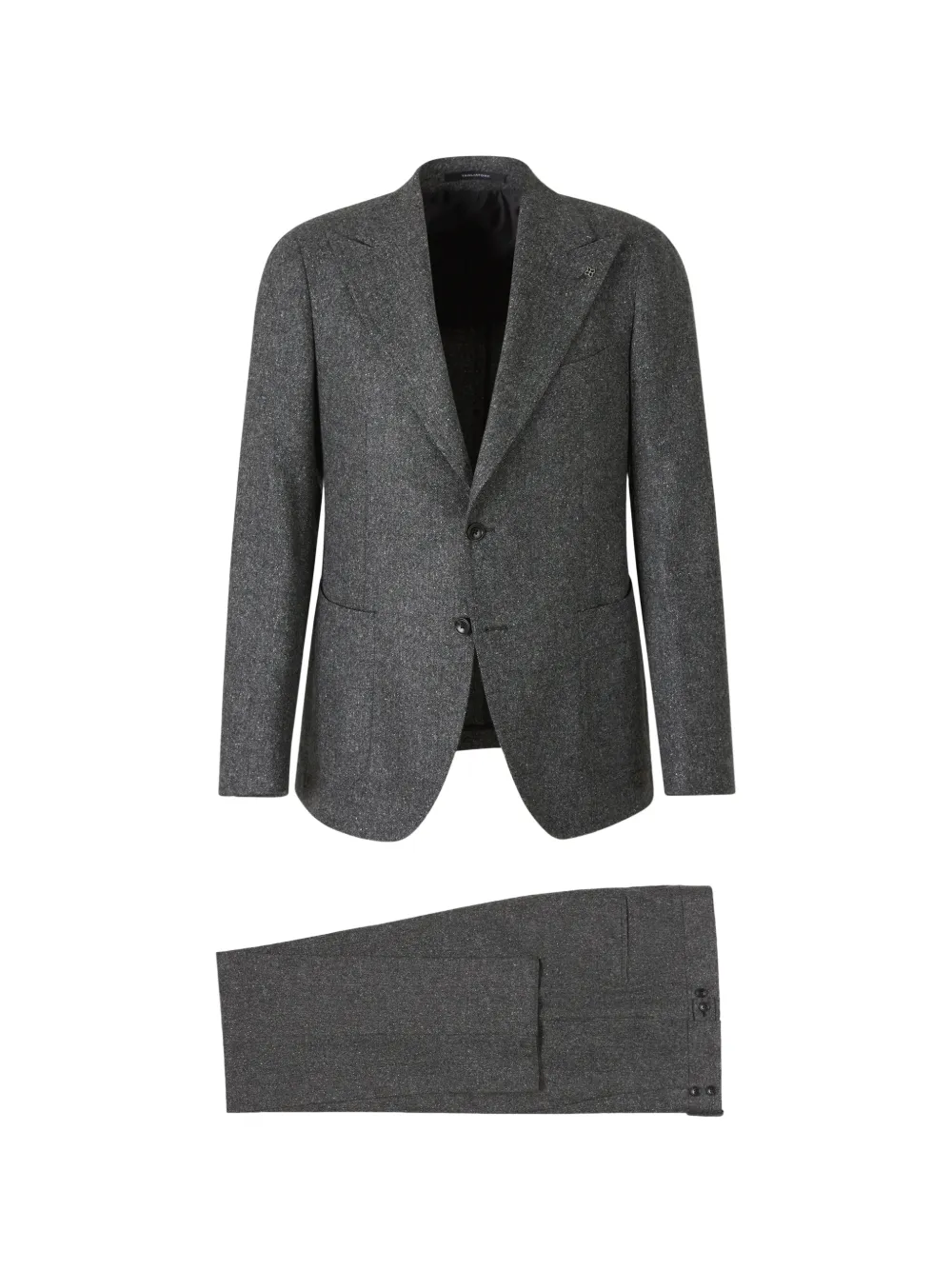 Tagliatore mélange peak-lapel suit - Grigio