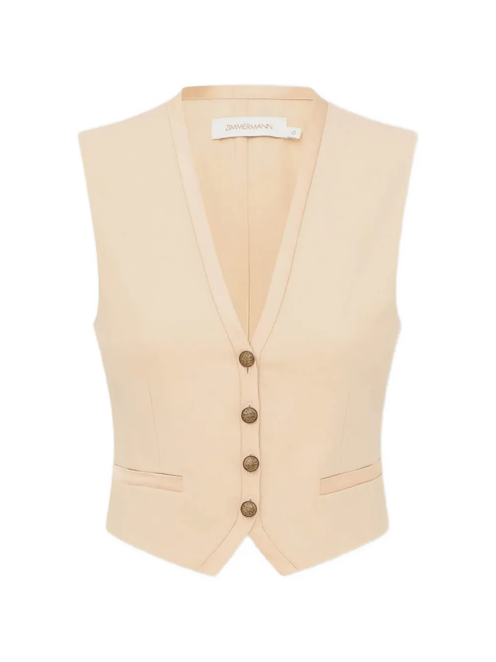 Zimmermann Button-up Waistcoat In Neutral