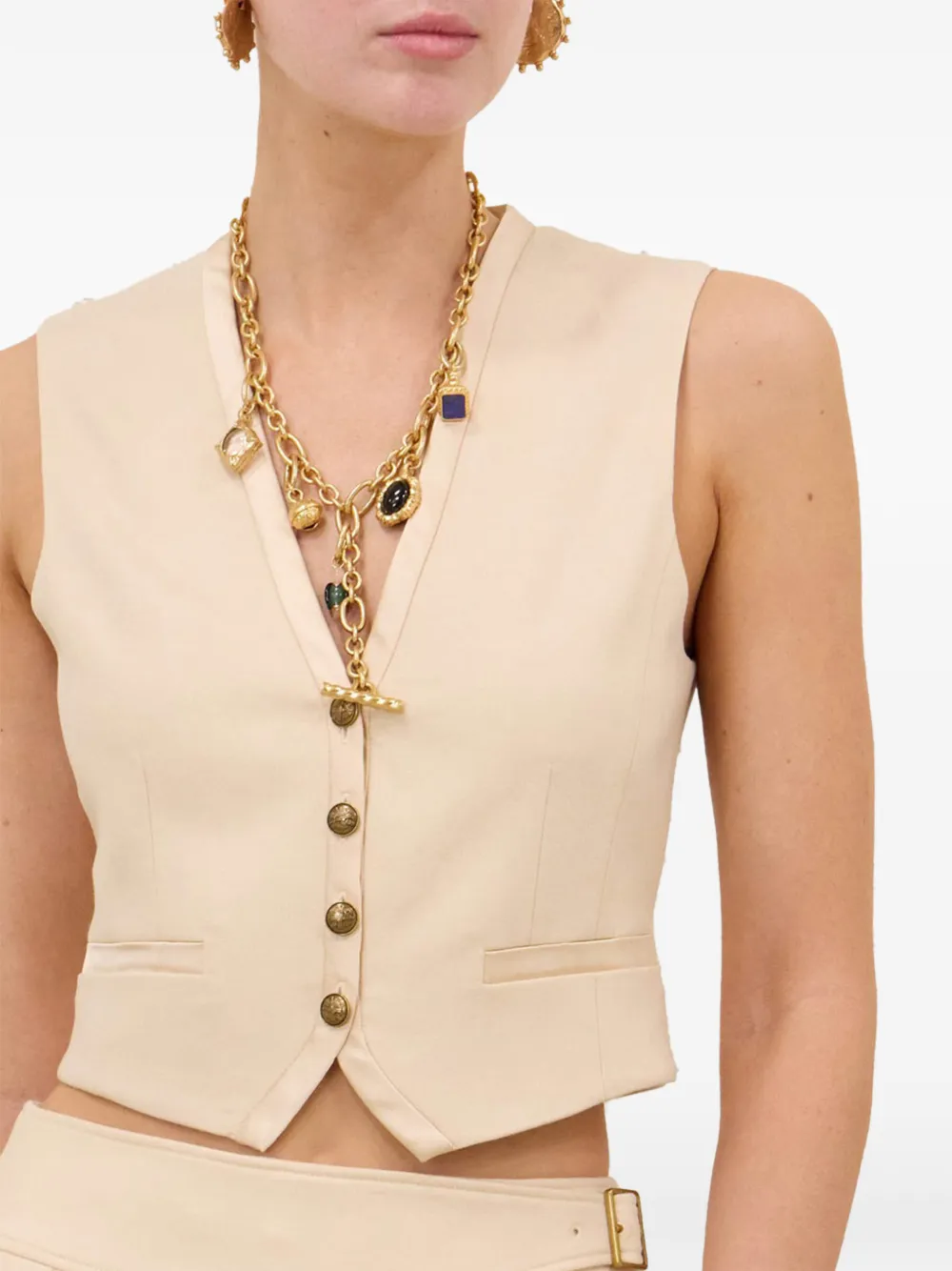 ZIMMERMANN Gilet met knopen Beige