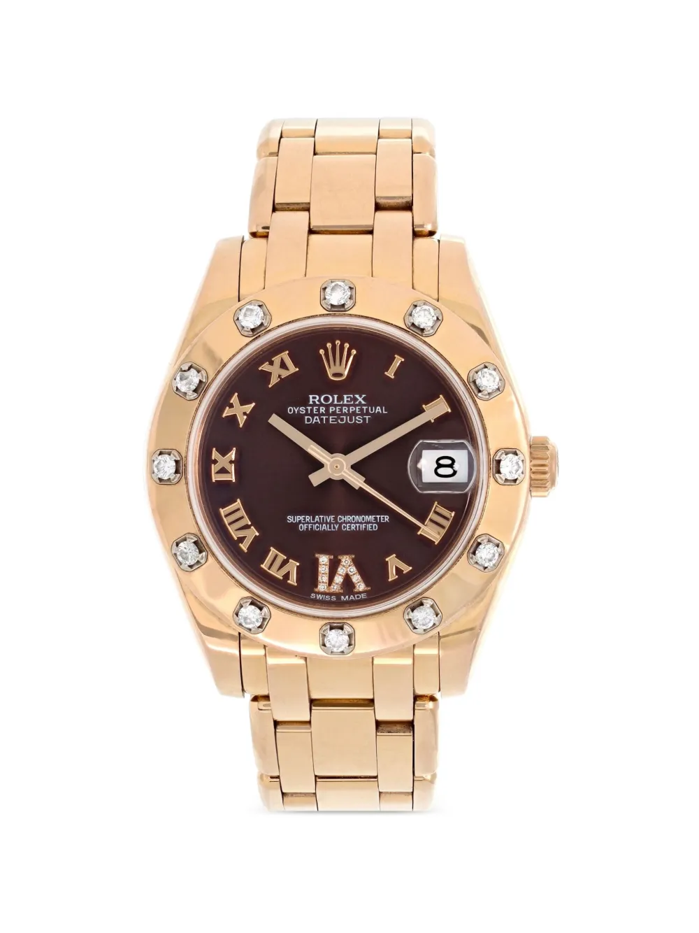 Rolex 2014 Masterpiece Datejust 34mm watch - Braun