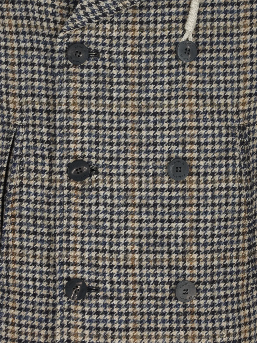 Camplin Jas met pied-de-poule print Beige