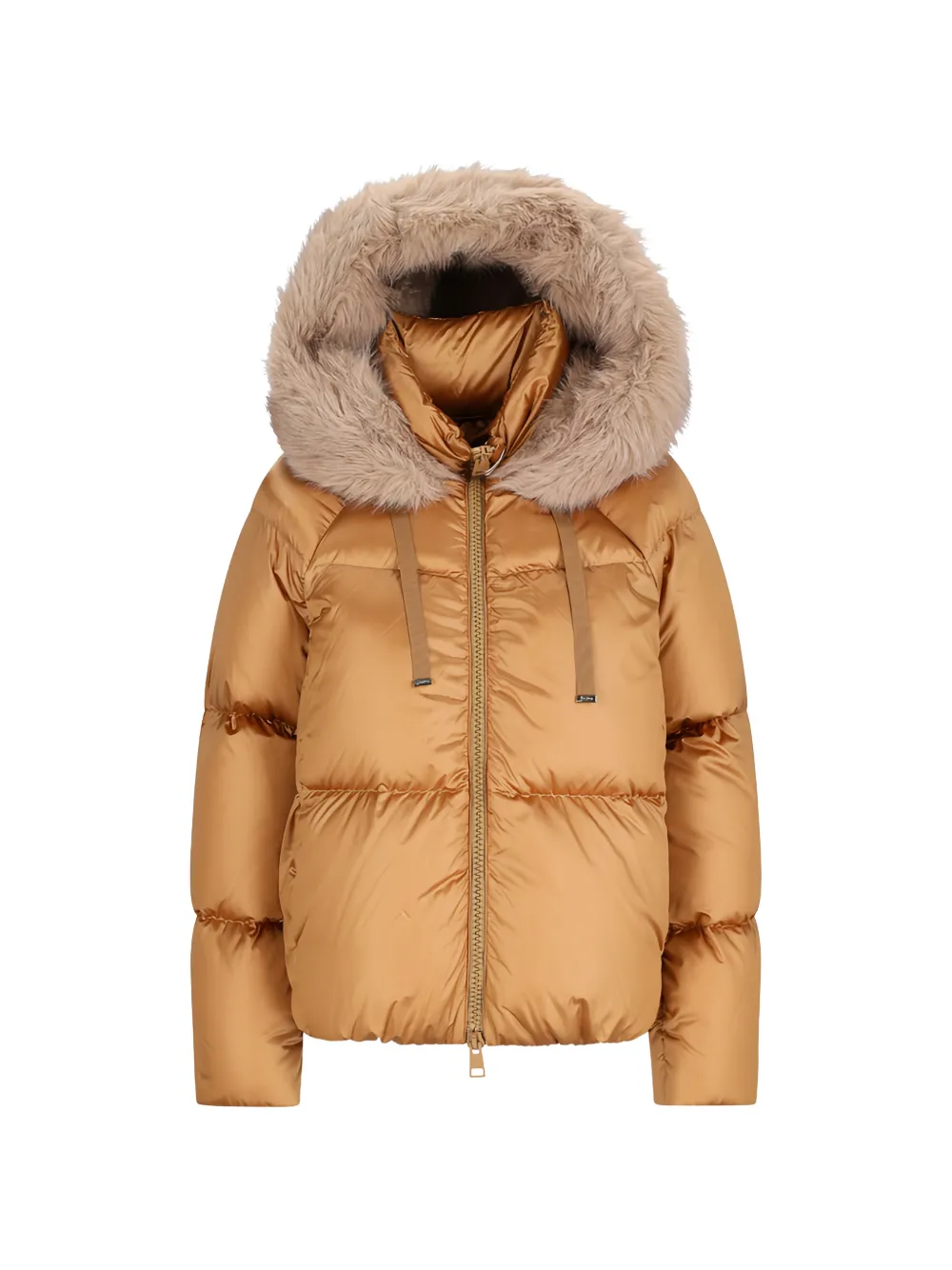 Herno faux-fur trim padded coat
