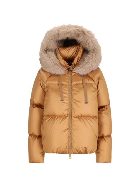 Herno faux-fur trim padded coat