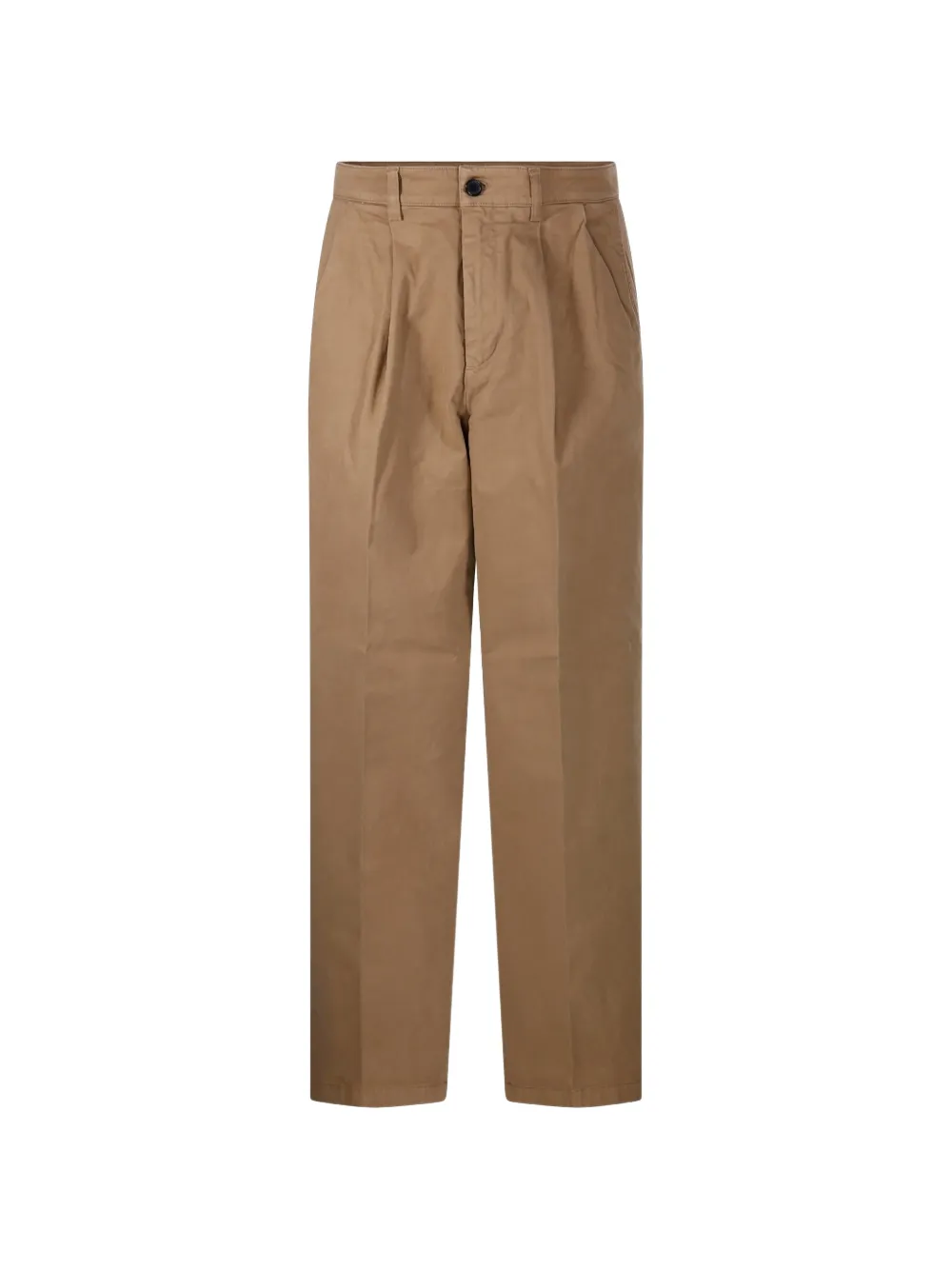 Department 5 pleated straight-leg trousers - Braun