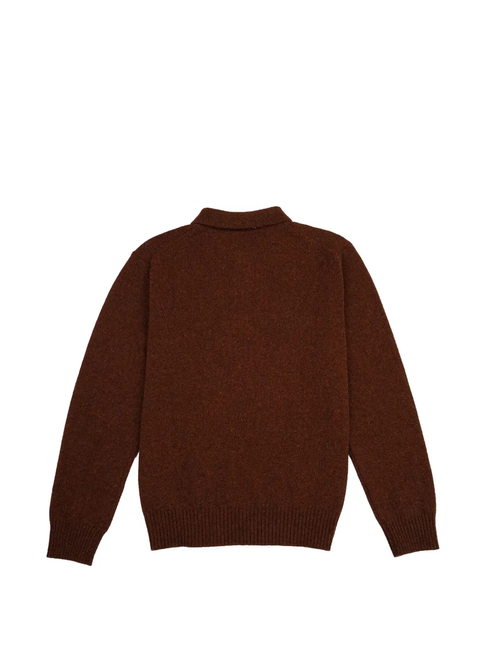 Baracuta Gebreid poloshirt Bruin