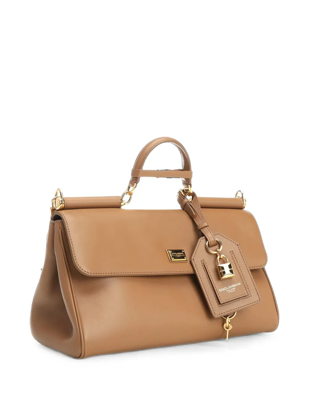 Dolce & Gabbana My Sicily leren shopper Bruin
