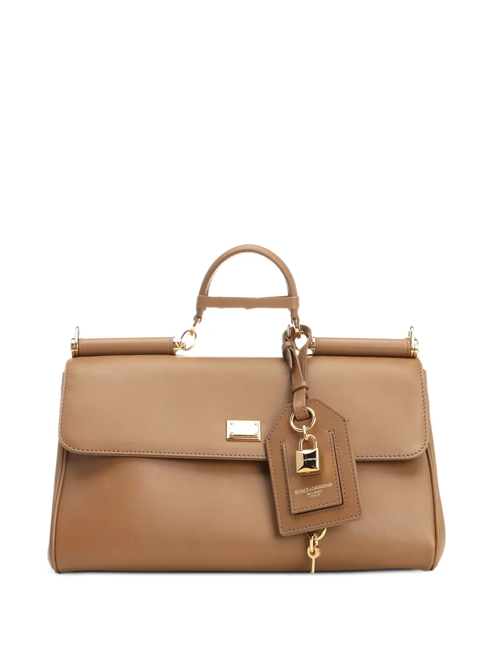 Dolce & Gabbana medium My Sicily leather tote bag - Braun