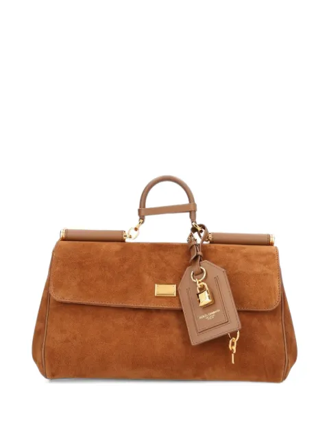 Dolce & Gabbana My Sicily suede tote bag