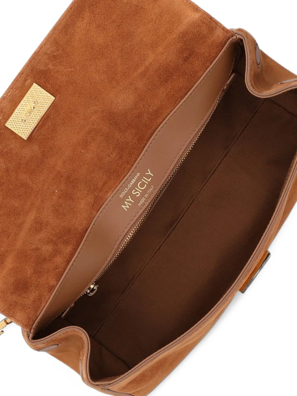 Dolce & Gabbana My Sicily suède shopper Bruin