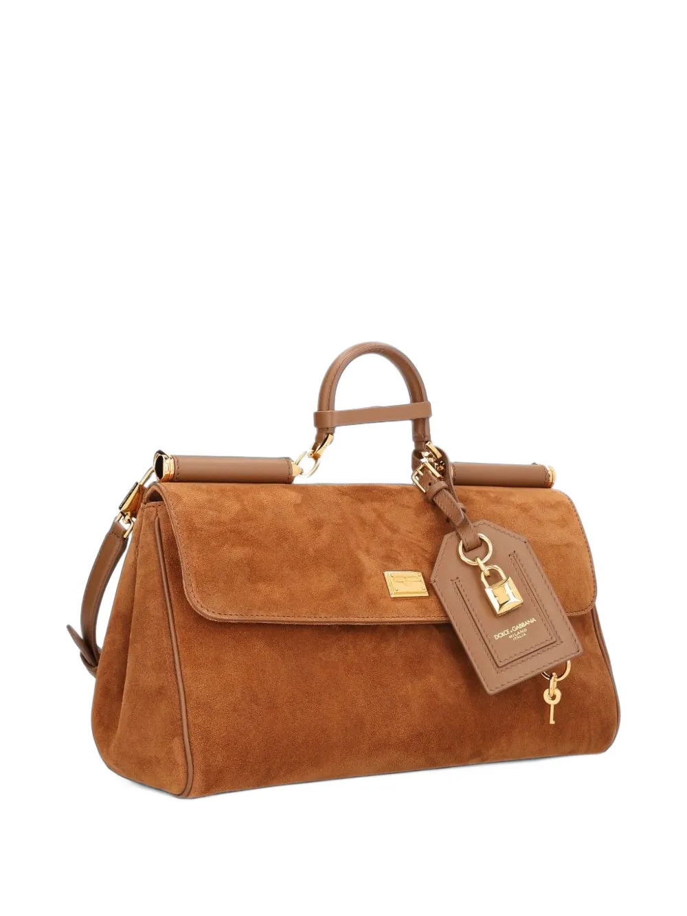 Dolce & Gabbana My Sicily suède shopper Bruin