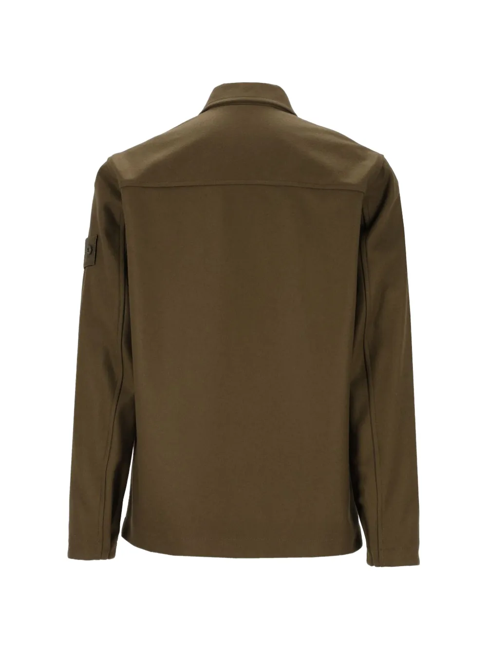 Stone Island 1200020 wollen nylon flanellen_D.I. Ghost shirtjack Groen