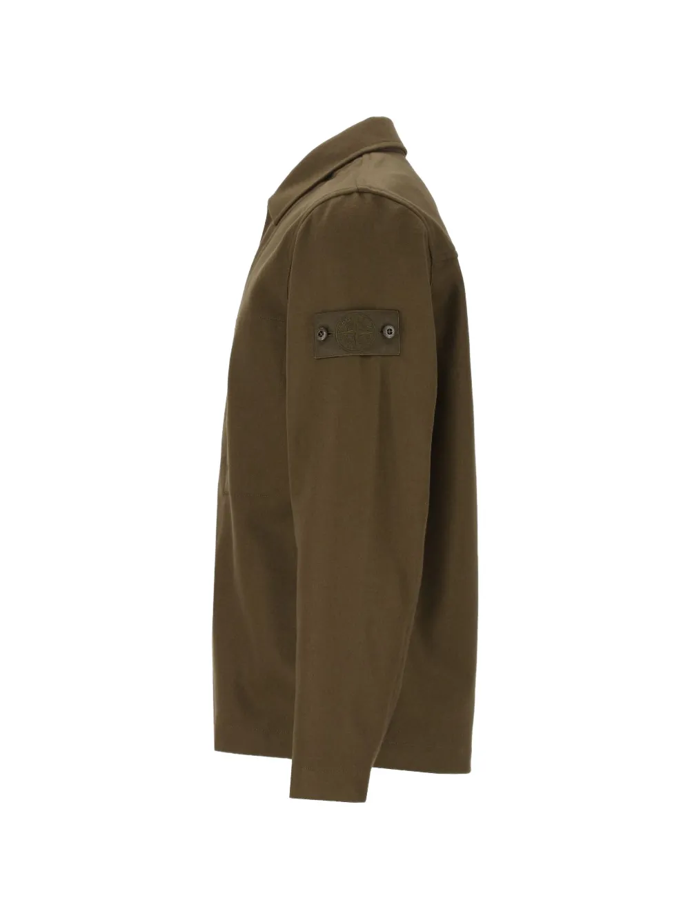Stone Island 1200020 wollen nylon flanellen_D.I. Ghost shirtjack Groen