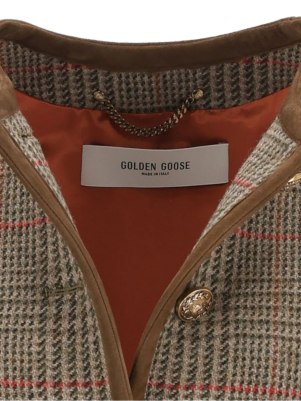 Golden Goose Prince of Wales jack met knopen Beige