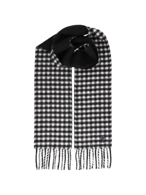 AMI Paris Ami de Coeur gingham scarf