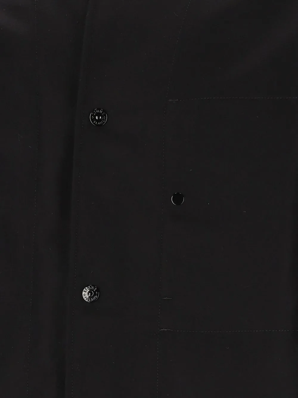 Stone Island 1200020 wollen nylon flanellen_D.I. Ghost shirtjack Zwart