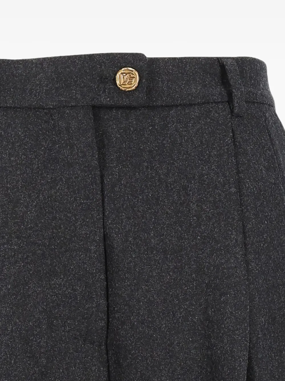Dolce & Gabbana pleated straight-leg trousers Grijs
