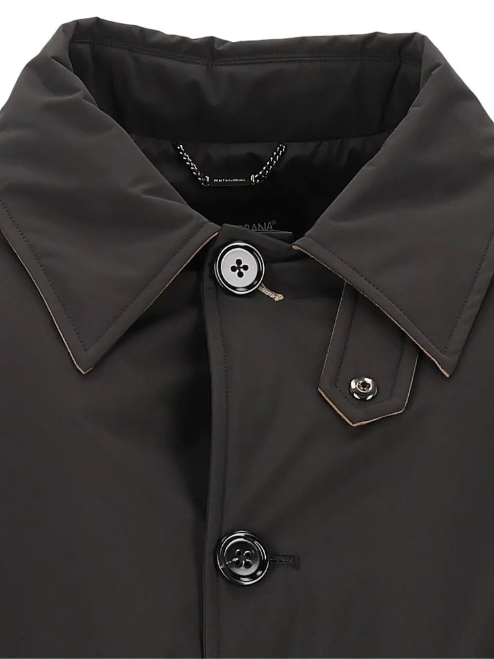 Dolce & Gabbana Car coat met enkele rij knopen en ceintuur Zwart