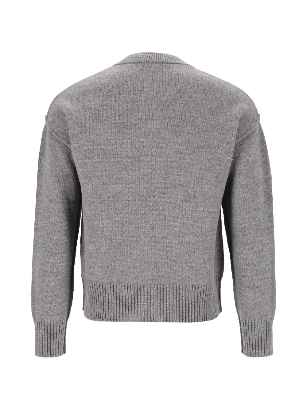 AMI Paris Ami de Coeur vest met ronde hals Grijs