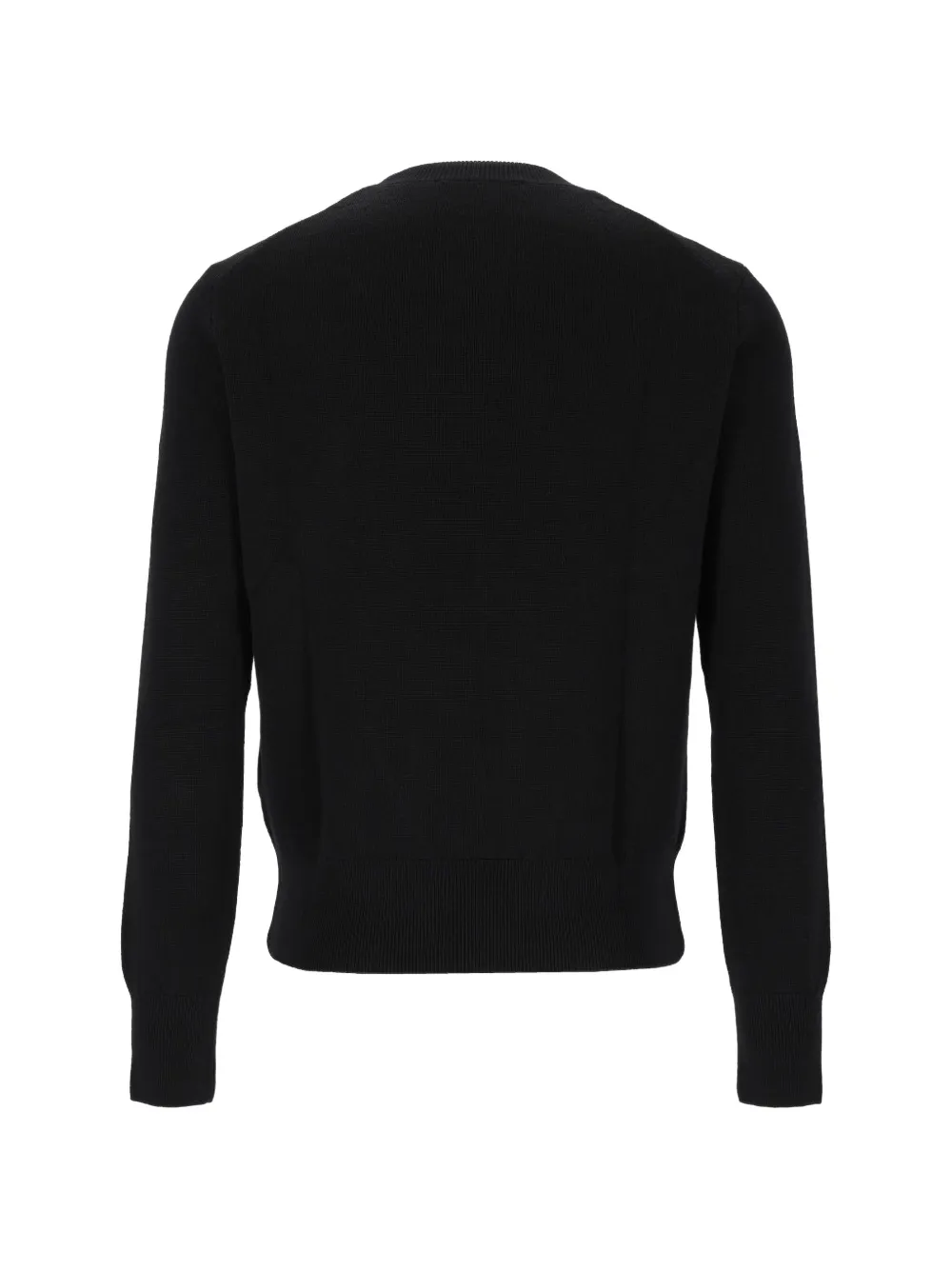 AMI Paris Wollen trui met ronde hals en Ami de Coeur Zwart