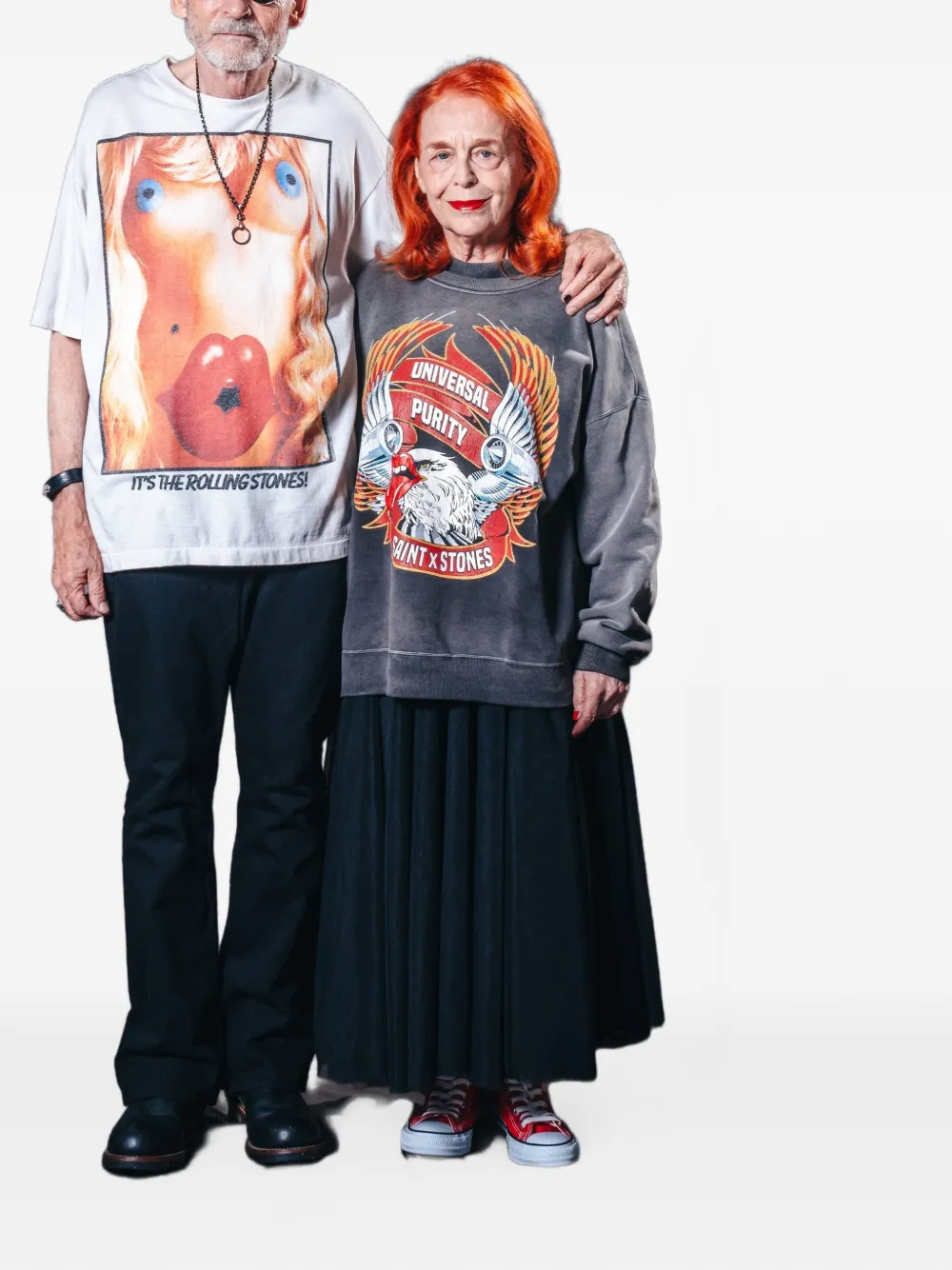 SAINT MXXXXXX T-shirt met print Beige