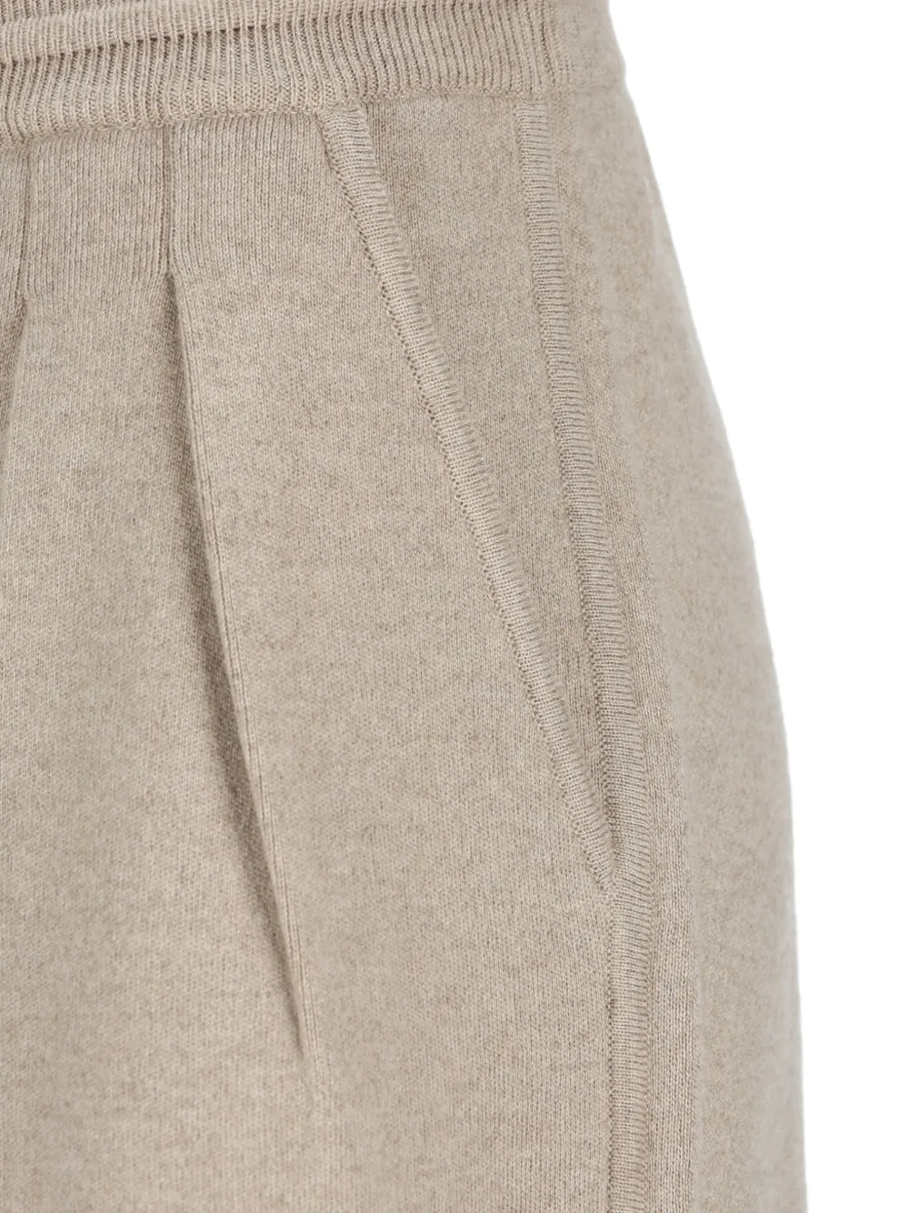 Max Mara pleated drawstring trousers Beige