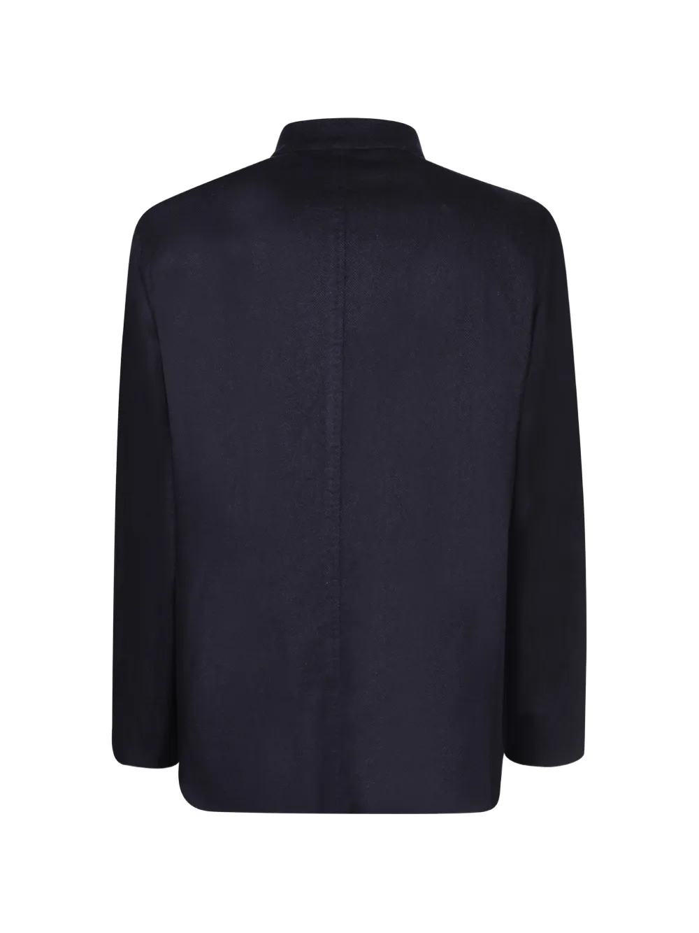 Boglioli herringbone-weave high-neck blazer Blauw