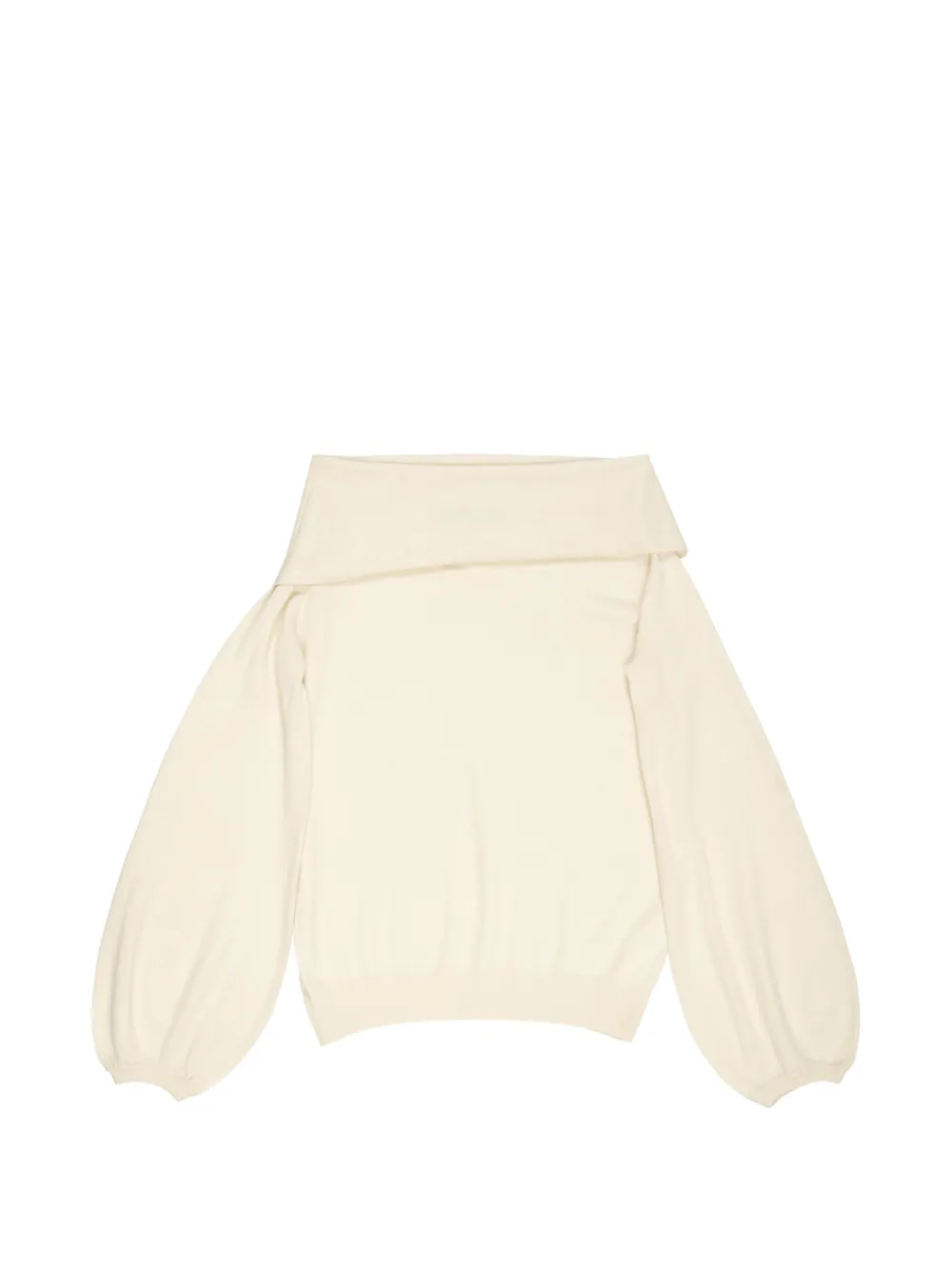 Frenckenberger off-shoulder Gypsy sweater - Tons neutres