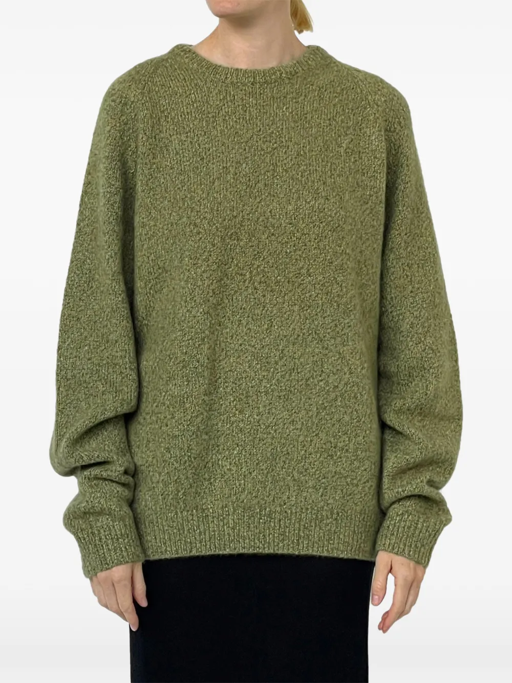 Frenckenberger marl-knit crew-neck sweater
