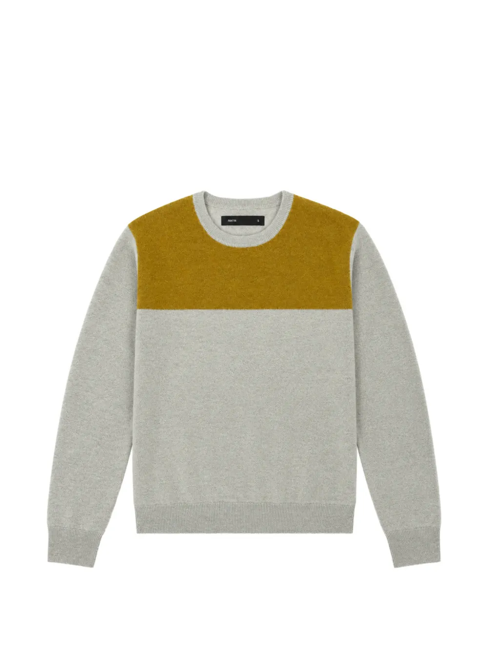Frenckenberger colour-block crew-neck sweater - Grigio
