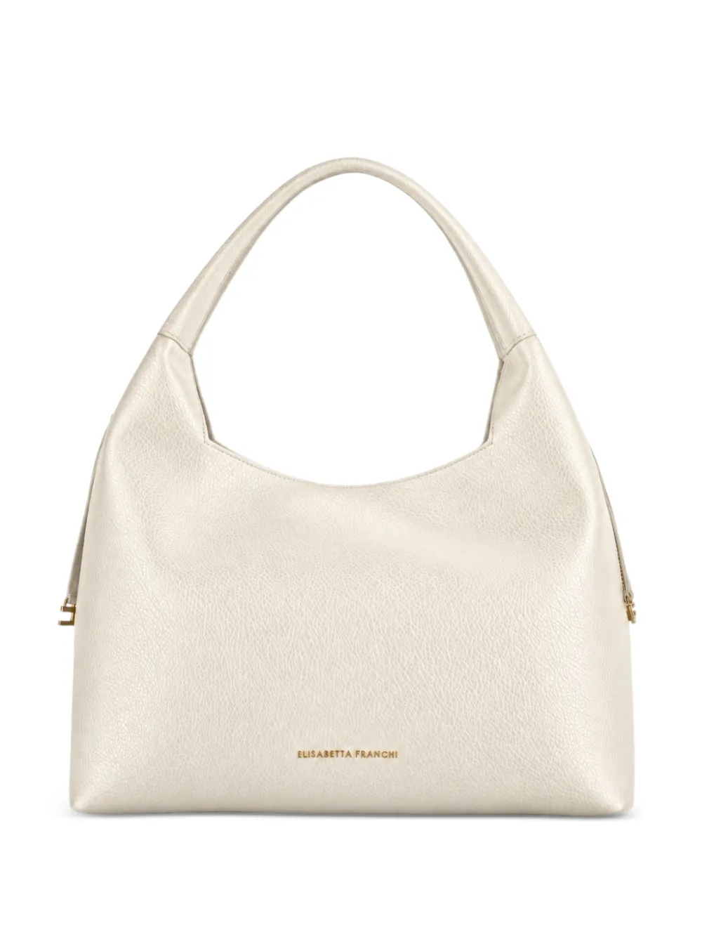 Elisabetta Franchi logo-charm faux-leather tote bag - Toni neutri