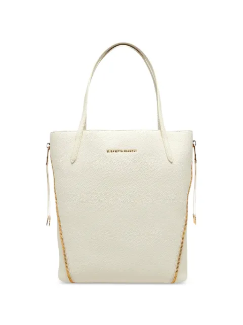 Elisabetta Franchi tote texturizada con cierre lateral