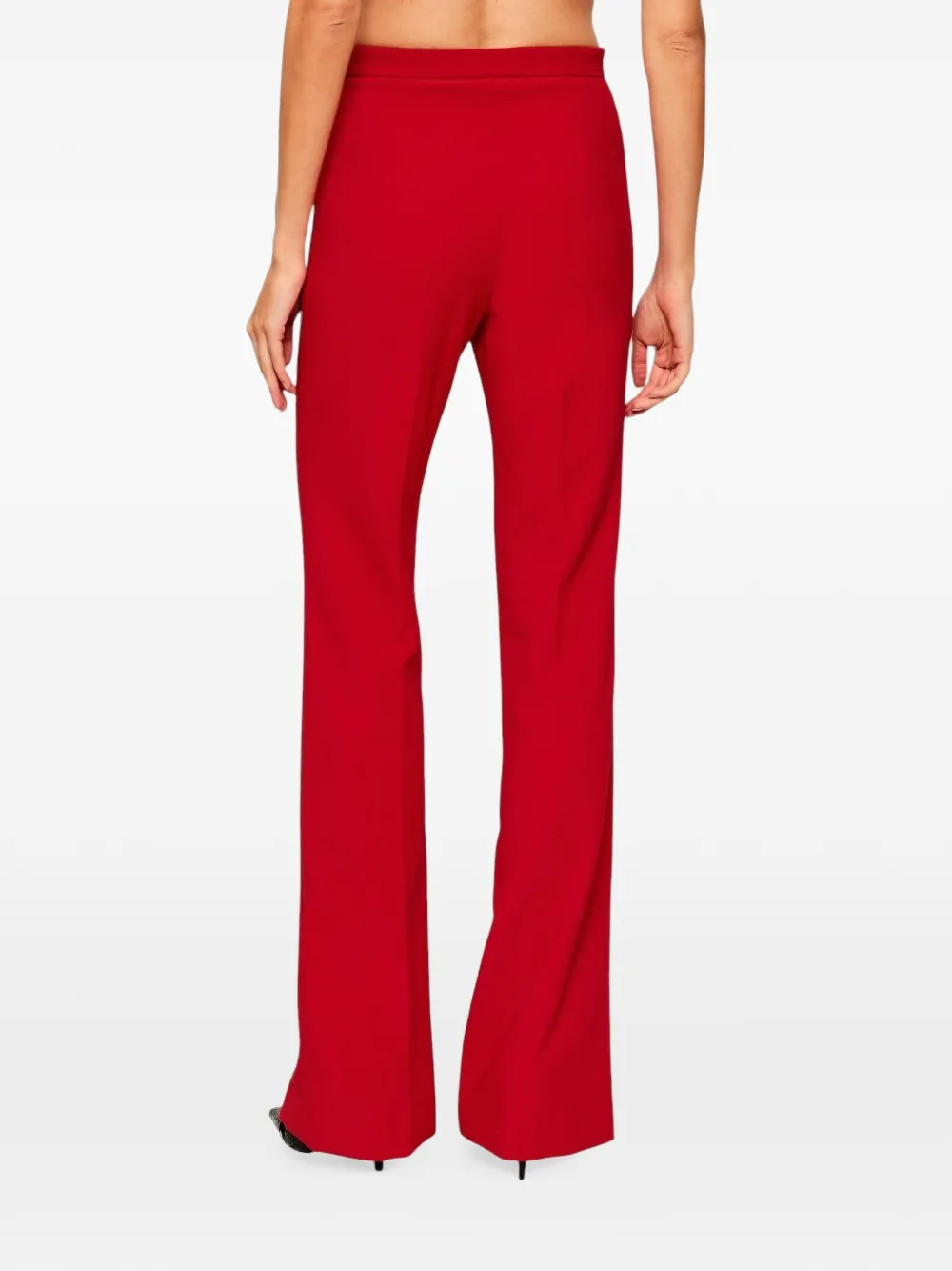 Elisabetta Franchi Crêpe broek Rood