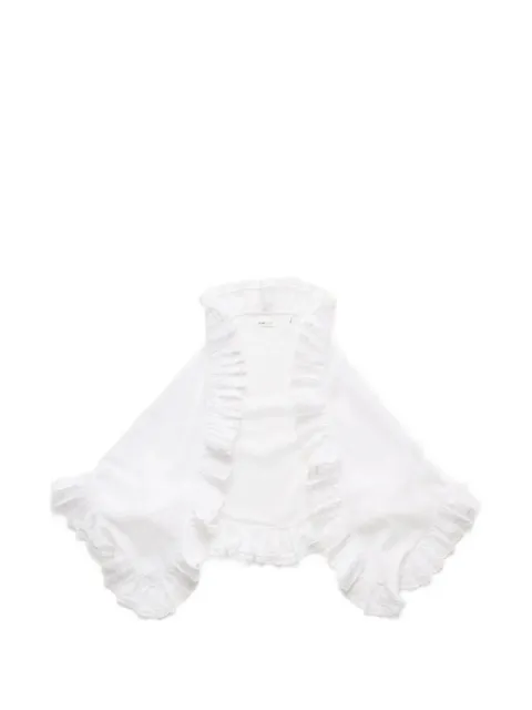 Skall Studio Beatrice ruffled lace-trim scarf