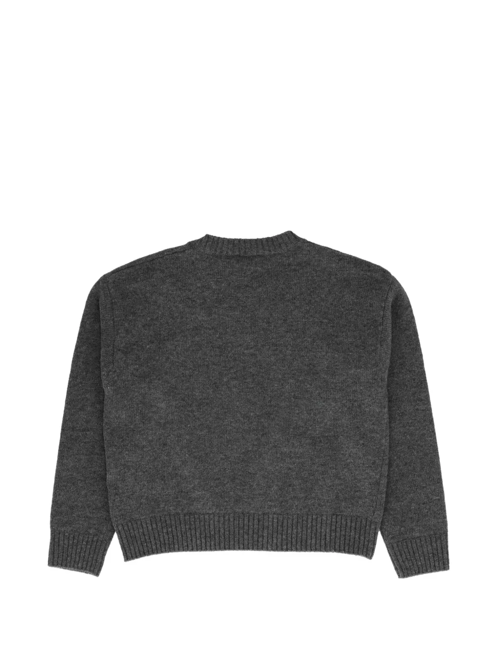 Il Gufo snowflake-embroidered wool sweater Grijs