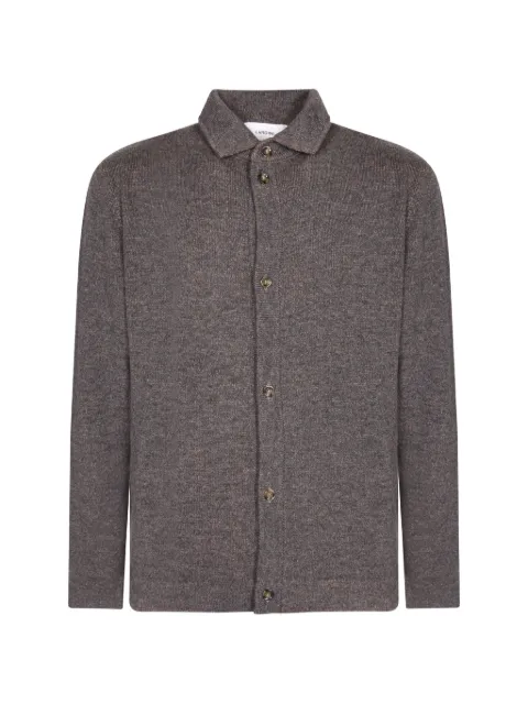 Lardini button-up collar cardigan