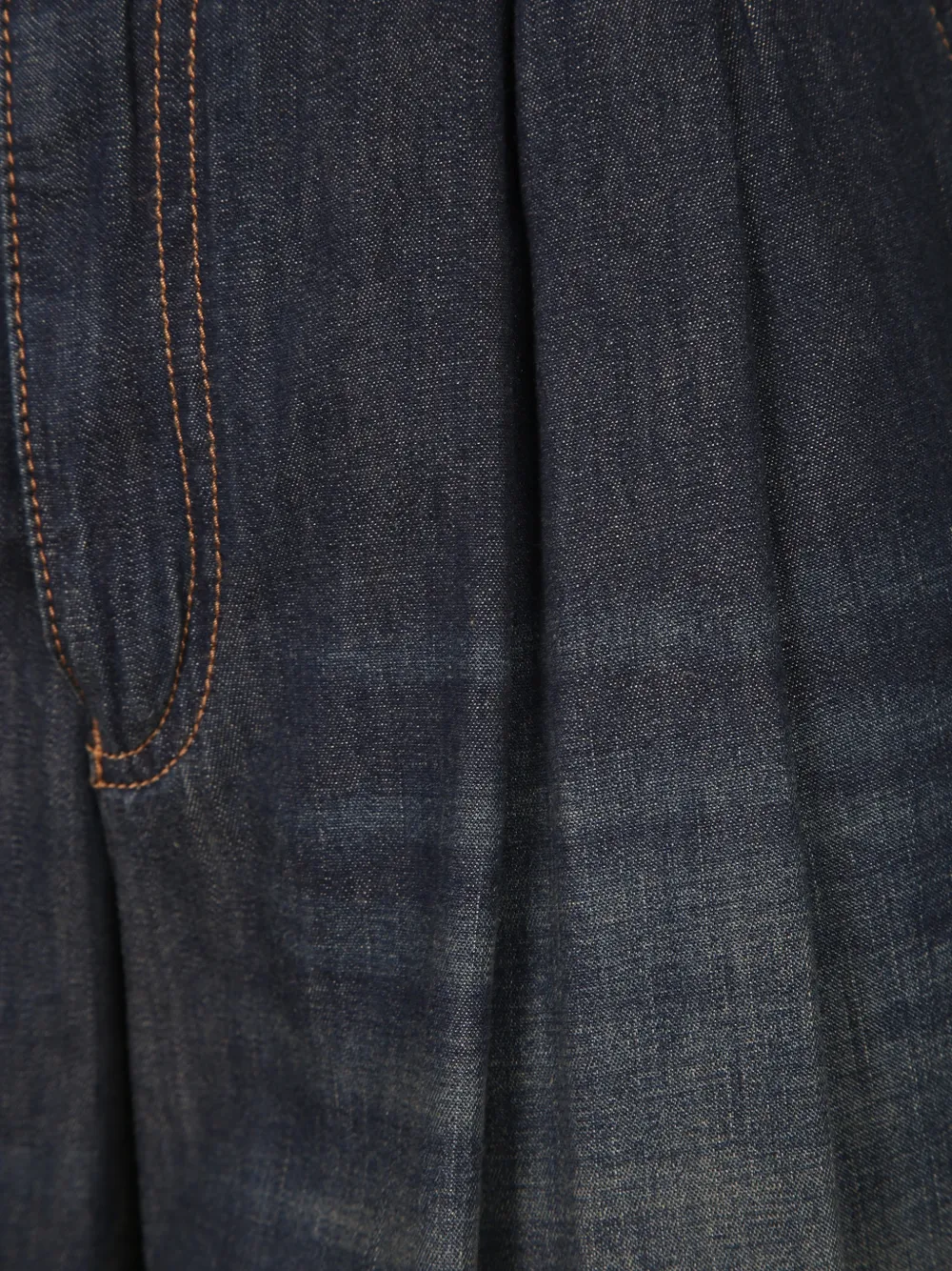 Emporio Armani Geplooide jeans met whisker-effect Blauw