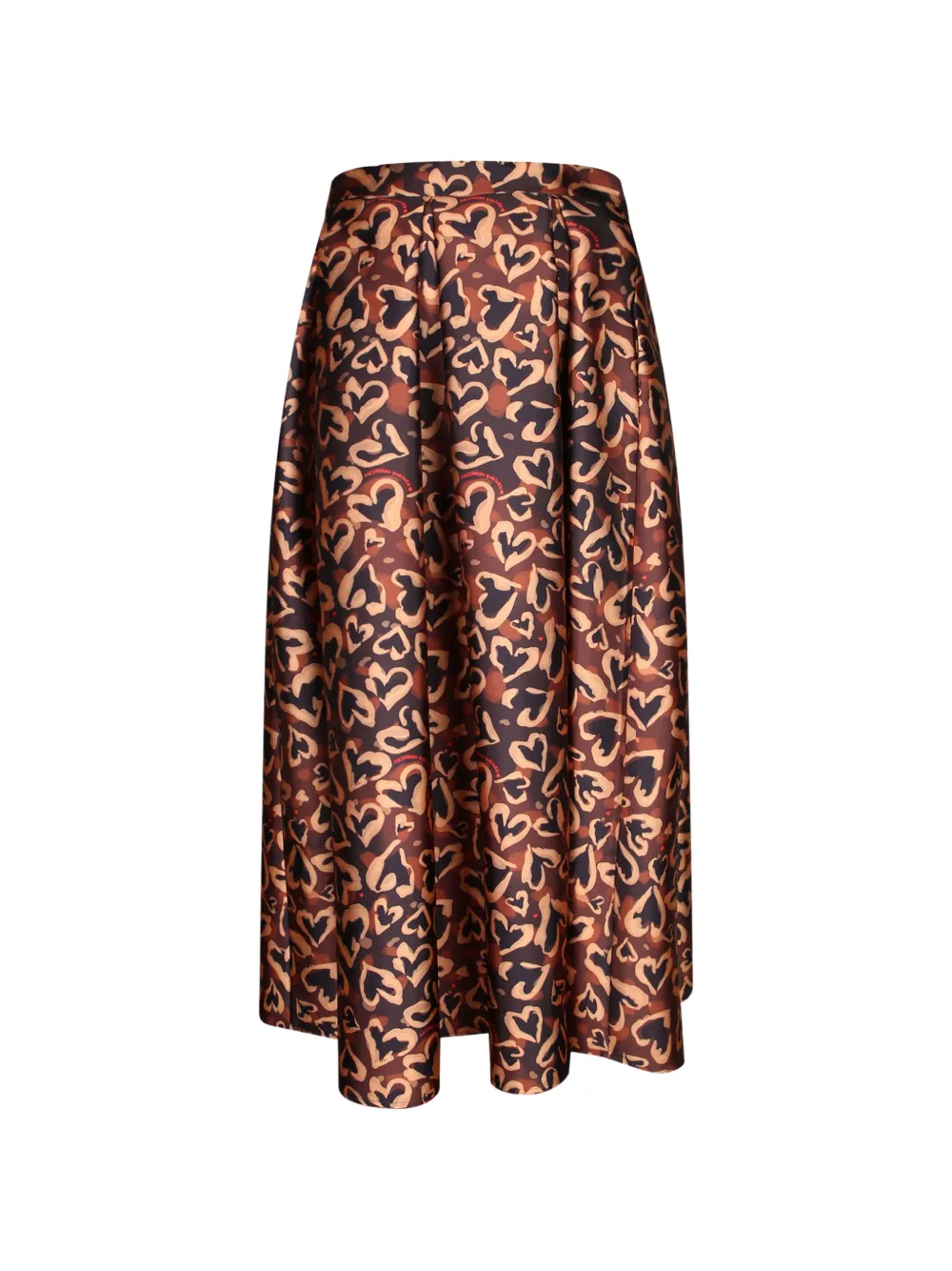 alessandro enriquez Plooirok met hartprint Bruin