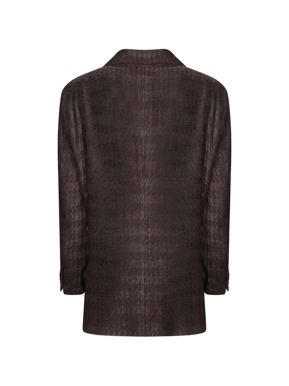 Emporio Armani Blazer met pied-de-poule print Bruin