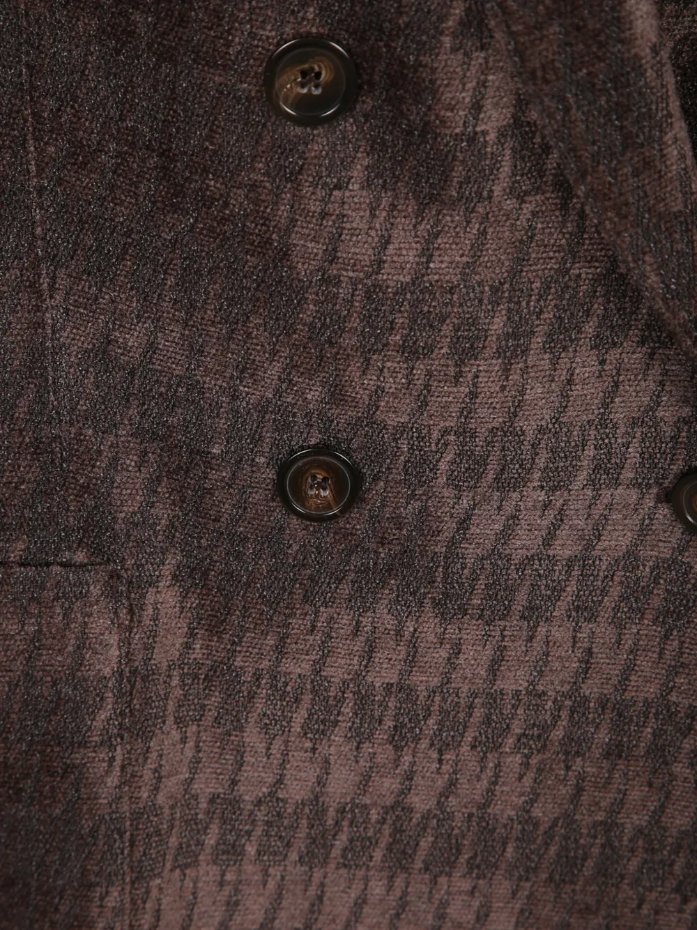 Emporio Armani Blazer met pied-de-poule print Bruin
